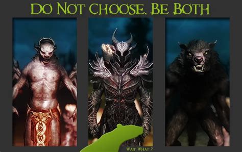 in skyrim can you be a vampire and a werewolf|werewolf and vampire hybrid.